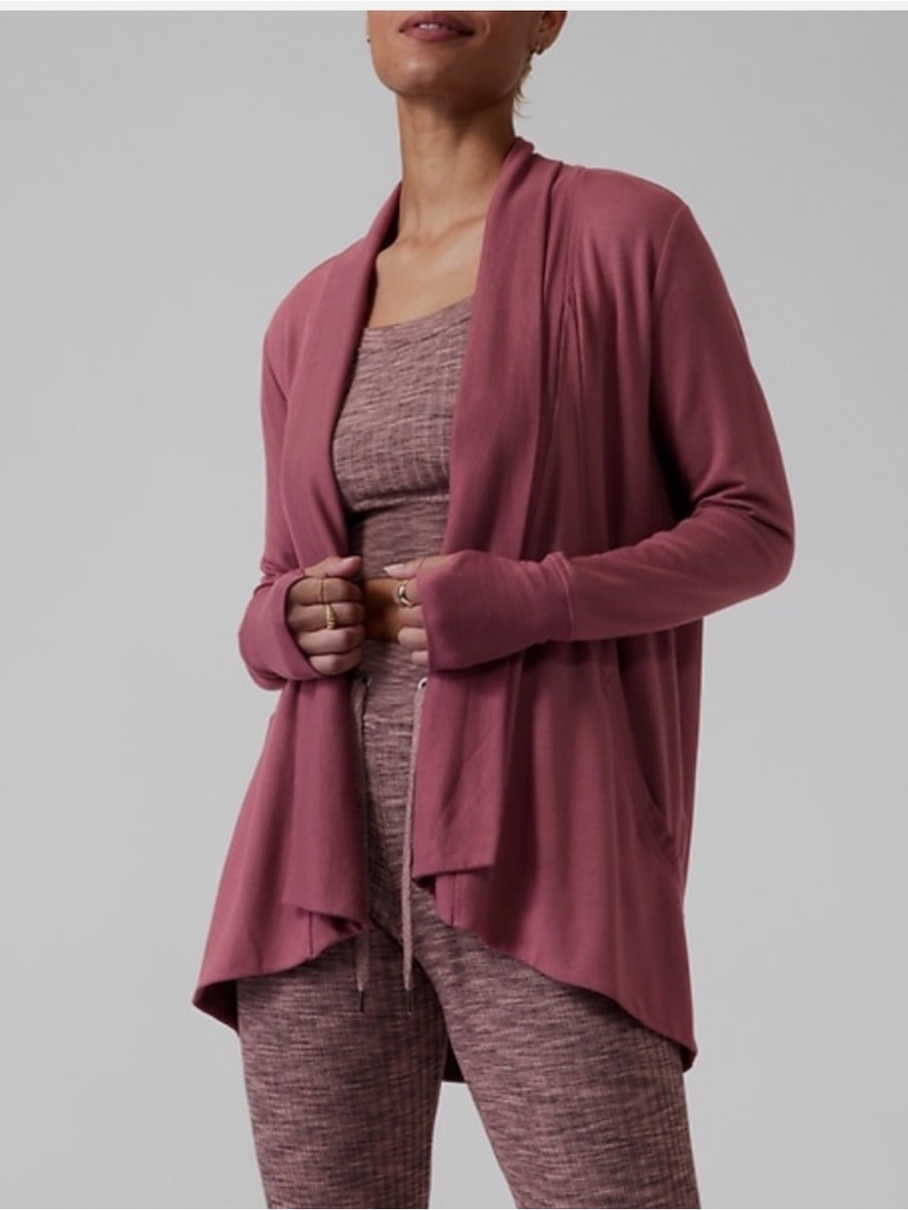 Athleta Pranayama Wrap. Victorian Berry Sz Medium